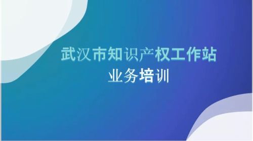 武漢知識產權工作站專項業務系列培訓 賦能創新主體，構筑服務高地